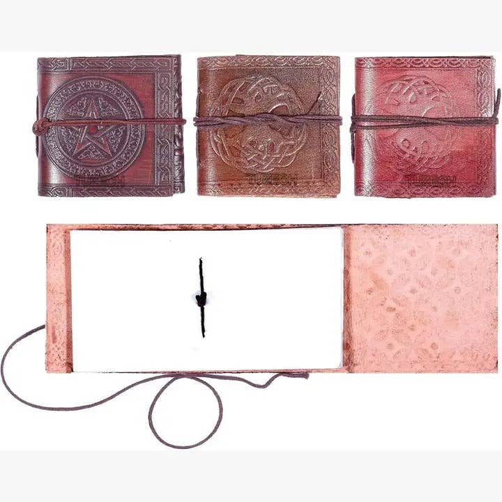 Tuzech Leather - Vendita all'ingrosso Diari/agende - Mini diario compatto in pelle vintage fatto a mano12