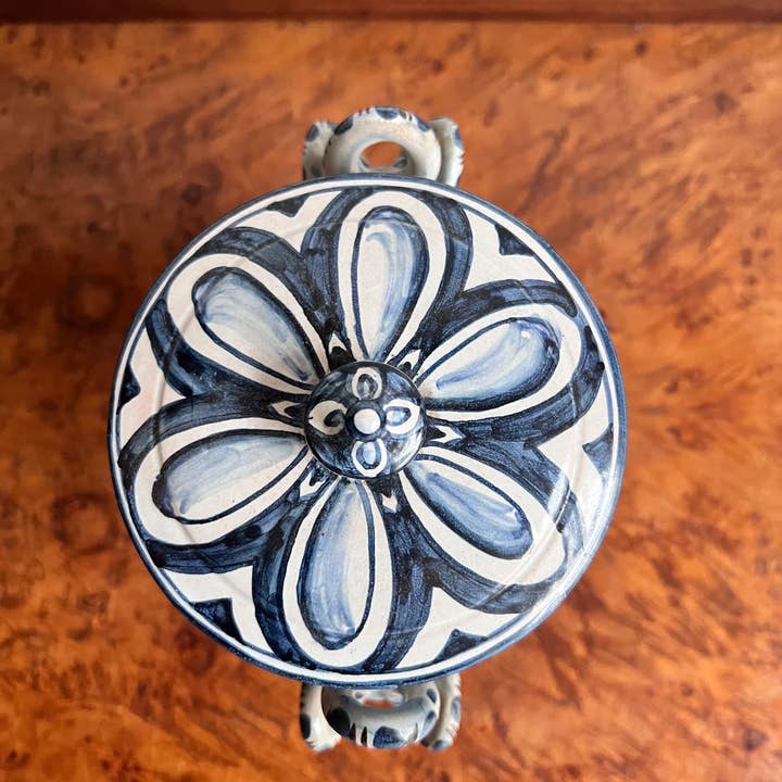 DADA Novecento - Wholesale Decorative Jar - Potiche by Mazzotti, Albisola white and blue sir ex ros6