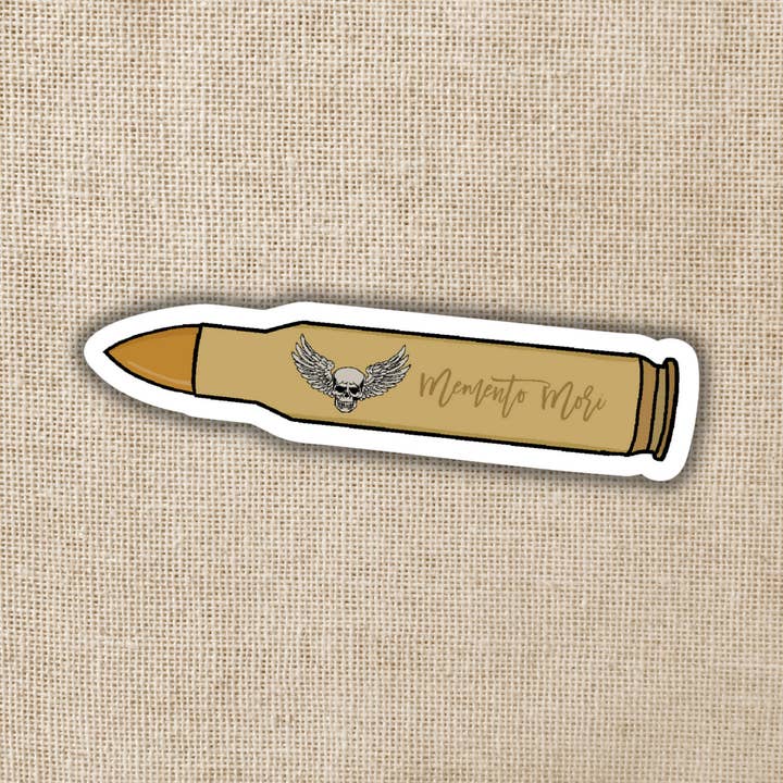 Kingdom of Threads – wholesale Sticker – Memento Mori Godslayer Bullet Sticker | Crescent City