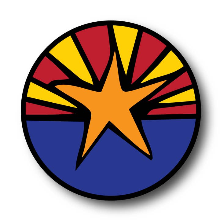 ARIZONA-FLAGGE | 3-ZOLL-MAGNET für den Großhandel von Blues, Desert & Soul