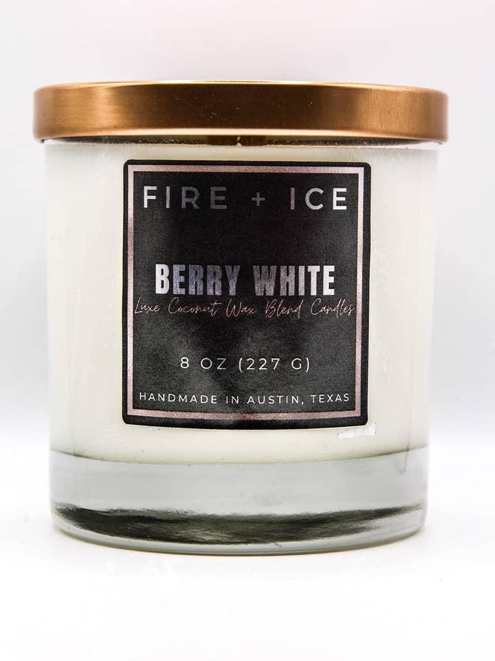 Berry White for wholesale by Fire + Ice Candle Co.