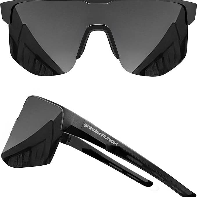 Sportzonnebril met UV400-bescherming (zwart) voor wholesale door grinderPUNCH