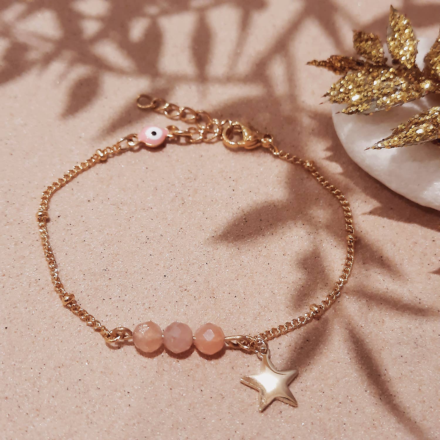 Ni une ni deux - Wholesale Charm/Dangle Bracelet - Bracelet ENFANTS étoile rose0