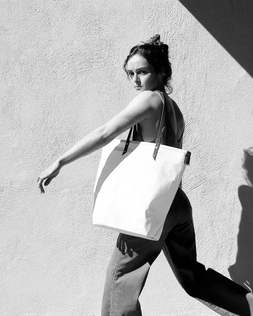 Landfall Leatherworks - Venta al por mayor Bolsa de asa- Mujer - Bolsa de tela para velas Rhumb Line3