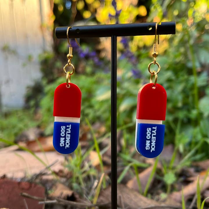 The Spooky Haus - Wholesale Dangle Earrings - Tylenol Earrings5