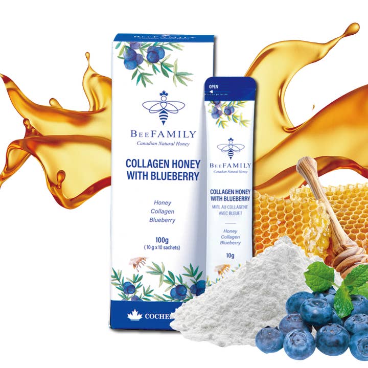Bâtonnets de miel au collagène pour la vente par BeeFAMILY