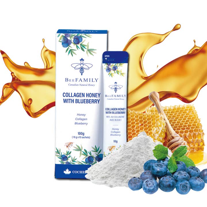 Collagen Honey Sticks for wholesale by BeeFAMILY