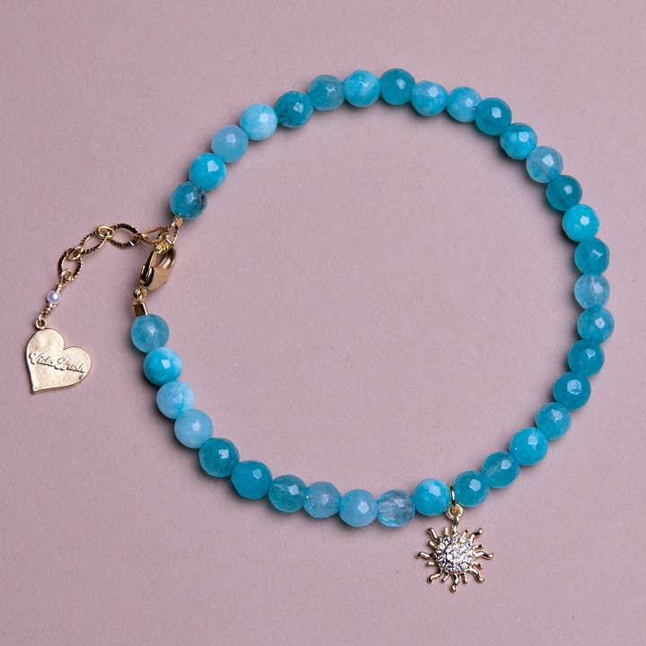 Bracelet de cheville Jade Sun pour la vente par VidaKush