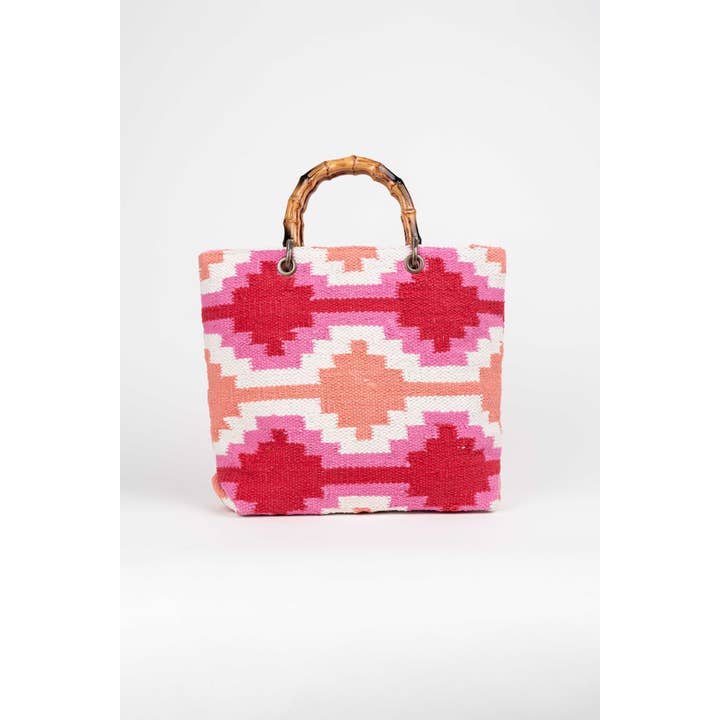 Piti Cuiti – Großhandel Schultertasche – Damen – YUCATAN MEHRFARBIGER ROSA SHOPPER4