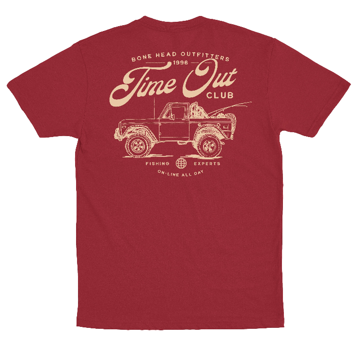 Bone Head Outfitters - Vente T-shirt sérigraphié – homme - Bone Head Outfitters Club de Temps Mort0