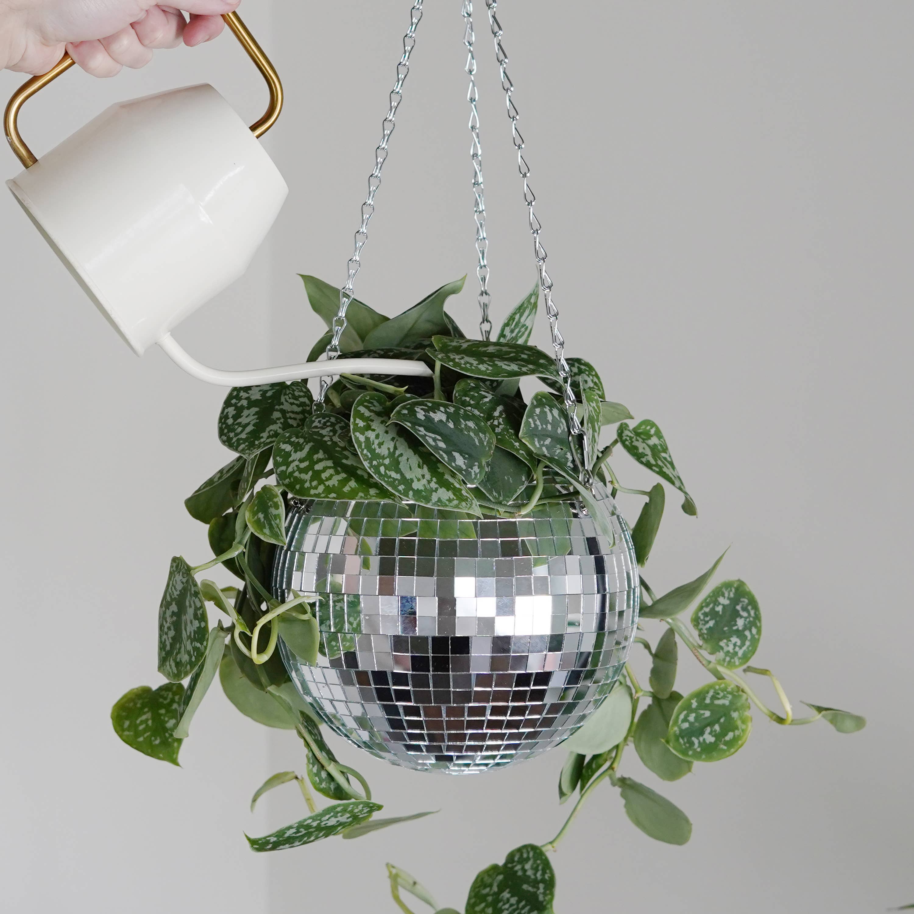 Bubblegum Stuff UK - Wholesale Hanging Planter - Disco Ball Hanging Planter 8-inch | Home & Lifestyle Gift4