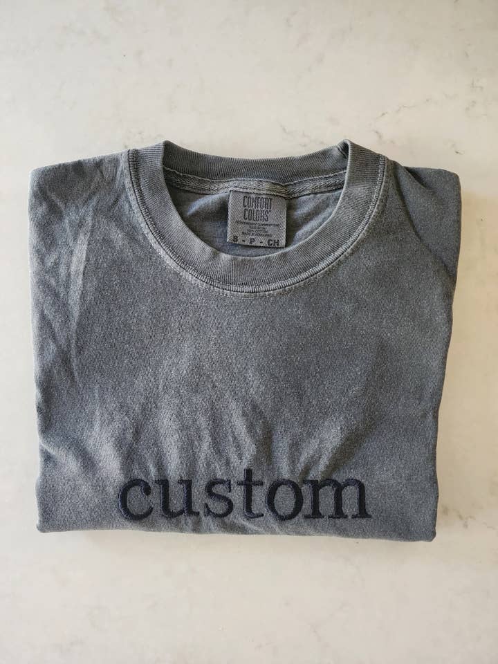 Coffee and Chaos Apparel - Wholesale Sweatshirt - Women's - Custom embroidered short sleeve t-shirt1