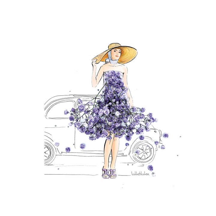 My Fiat - card with envelope for wholesale by Lütteblüten