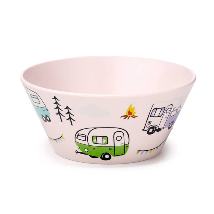 Puckator Ltd - Wholesale Bowl - Wildwood Caravan Set of 4 Recycled RPET Picnic Bowls