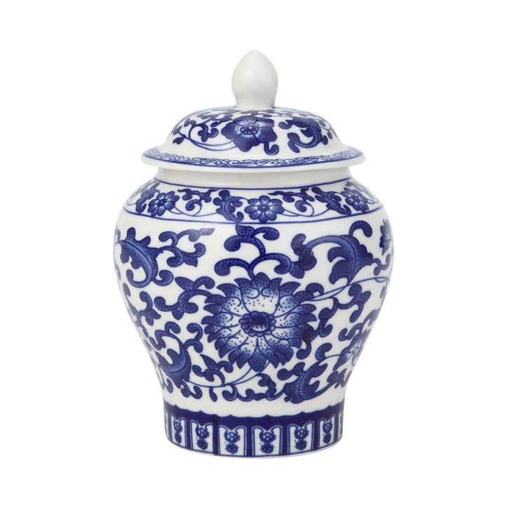 Original Source - Wholesale Canister - Blue & White Floral Canister
