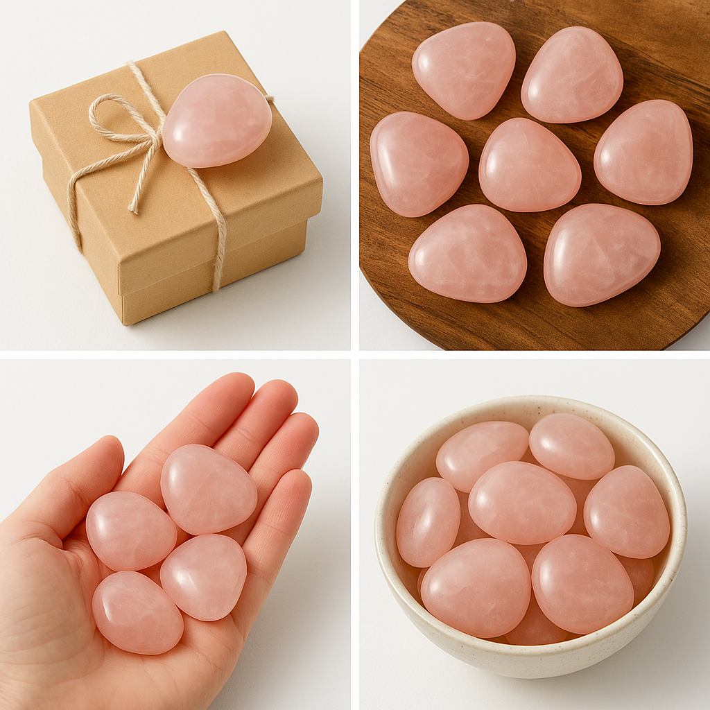 Kreateur Miami - Vente Pierre et cristal de spiritualité - Galets de quartz rose en vrac – Pack de 5KG (250+ pcs)2