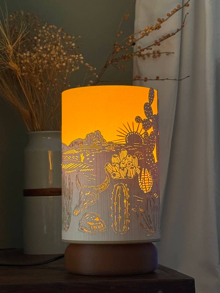 Désert, Cactus | Éclairage d'ambiance intérieur, Bibliothèque, SmartLED pour la vente par Serene Lights