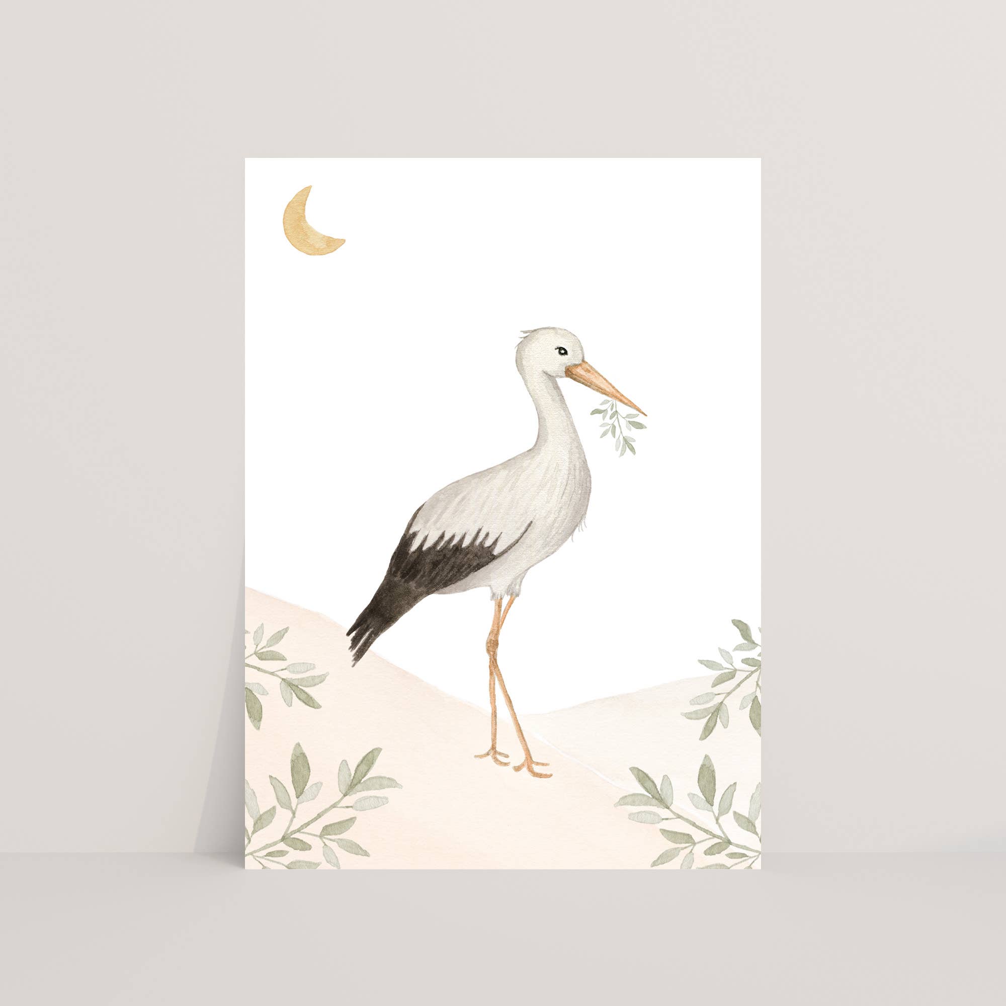 Appeloogje - Wholesale Everyday Greeting Card - Postcard stork