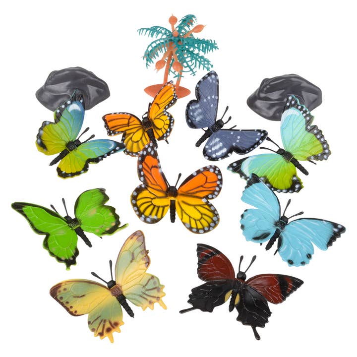 The Toy Network - Wholesale Toy Set - Kids - (T) 12PC BUTTERFLY MESH BAG PLAY SET