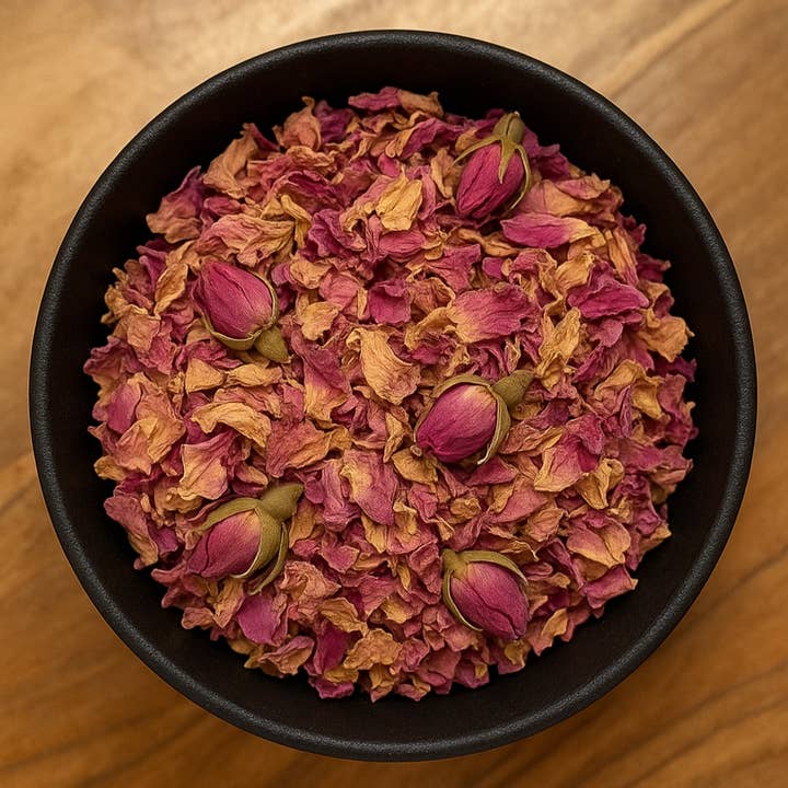 LA Herb – Engroshandel Krydderurter – Lyserøde rosenknopper og -kronblade hele (Rosa Spp.)