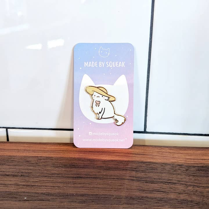 Southern Belle - Country Girl Cat Enamel Pin for wholesale by Made by Squeak