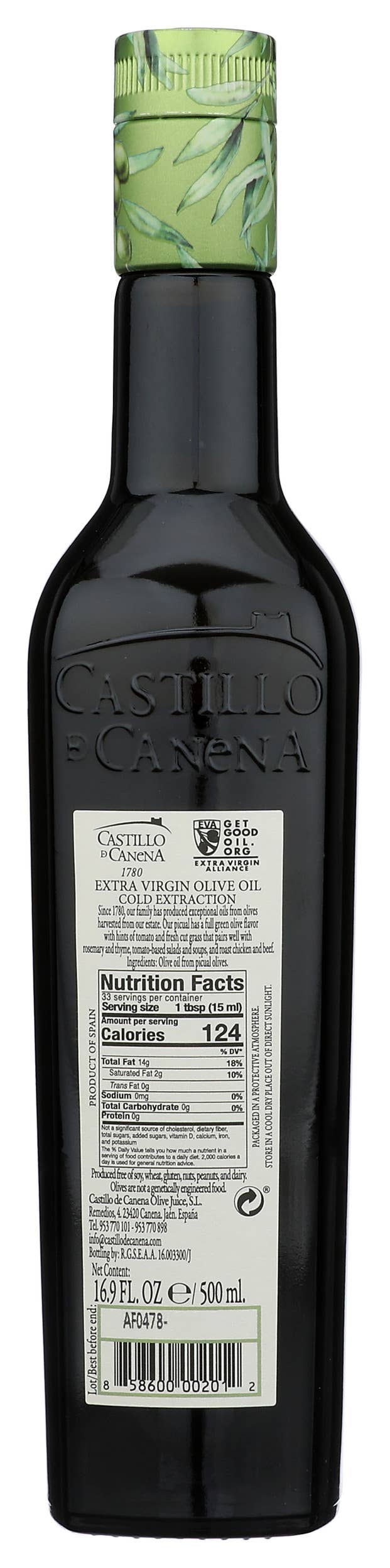 Matiz - Wholesale Olive Oil - Castillo de Canena Picual XV Olive Oil - 16.9fl oz1