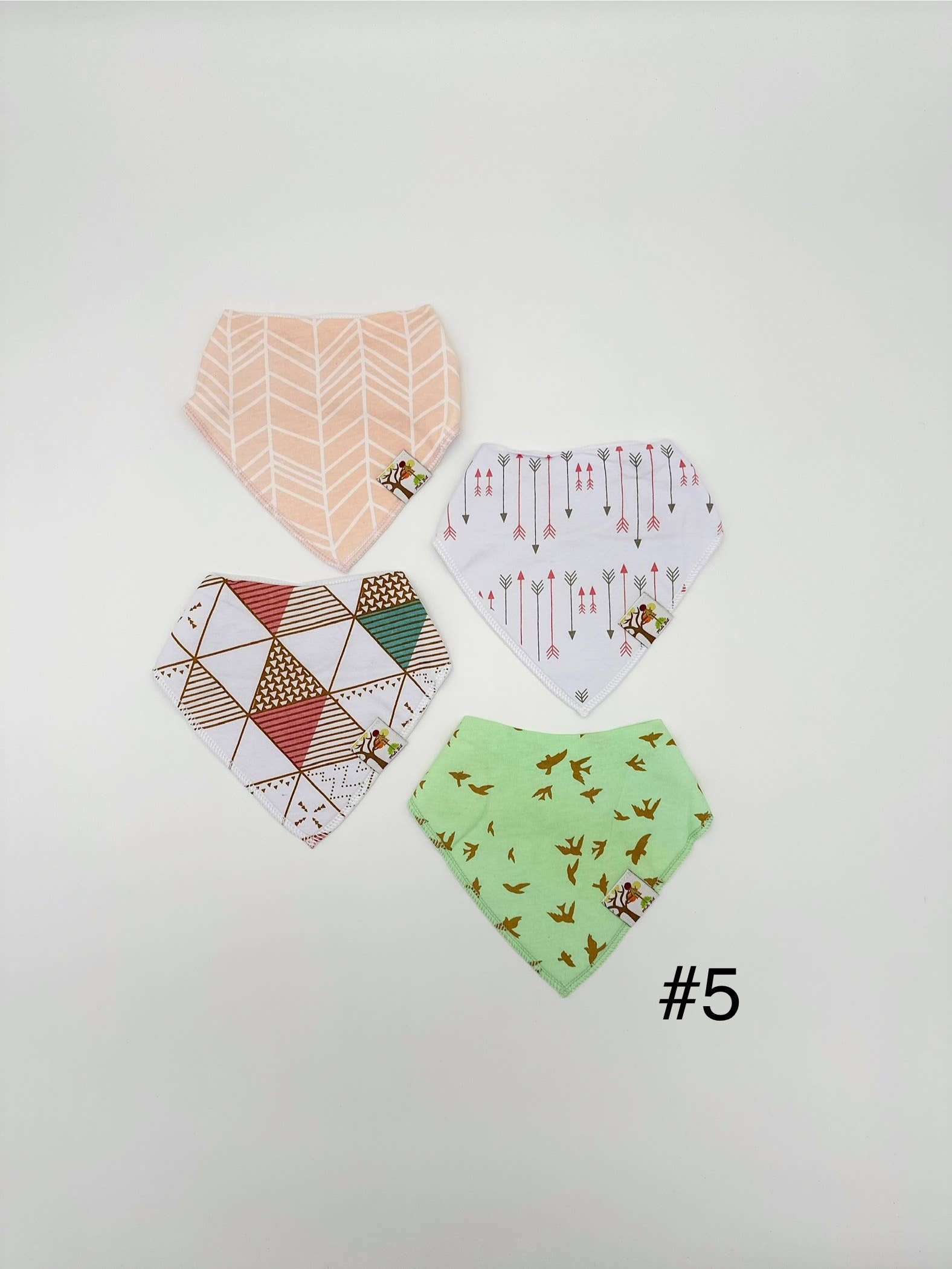 OLIVE & CRADLE - Wholesale Bib - Baby - Organic Cotton Baby Bibs – 4-Pack Bundle4