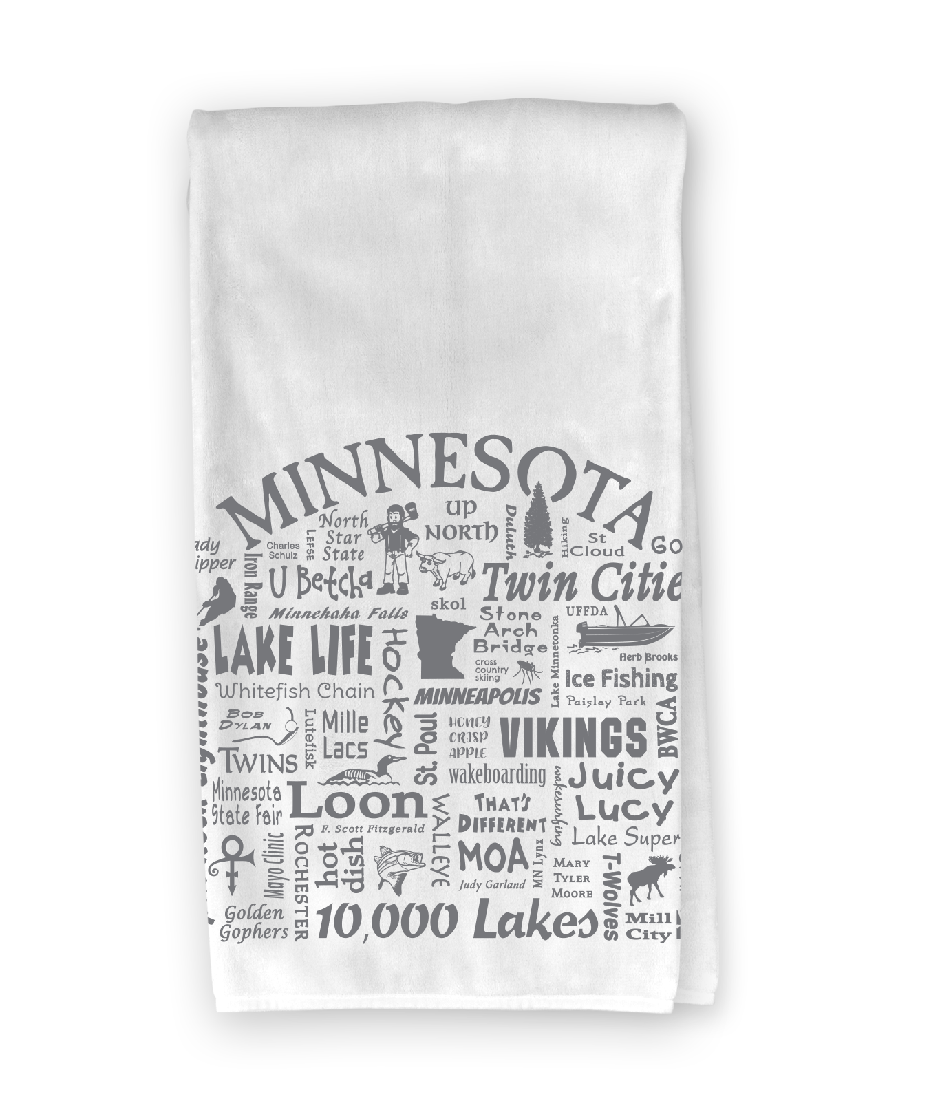 The Buffalo Works - Wholesale Tea Towel - Minnesota Destination Kitchen Towel - Where Life Takes You1