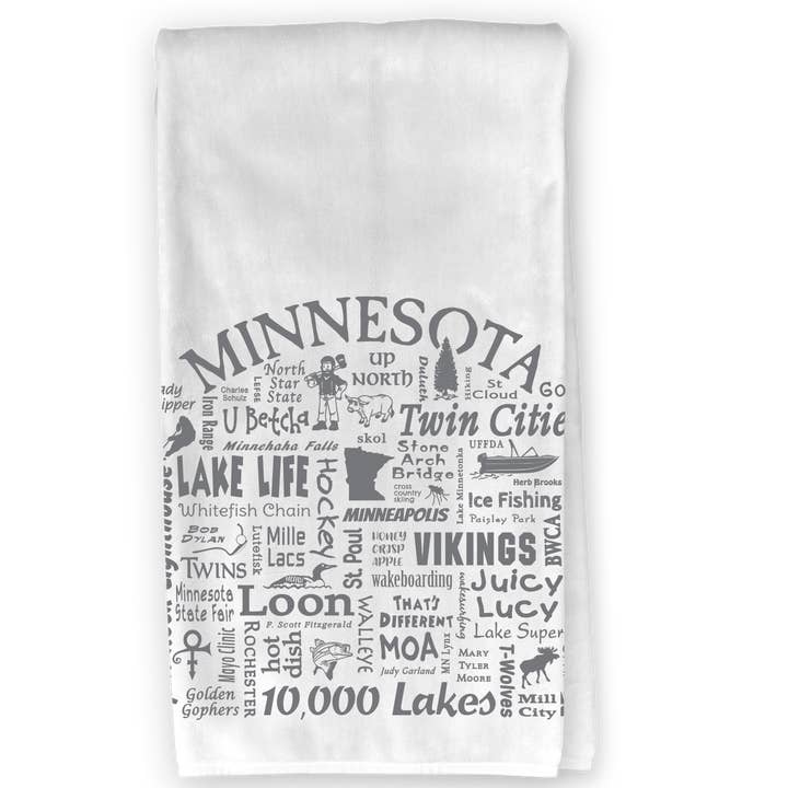 The Buffalo Works - Wholesale Tea Towel - Minnesota Destination Kitchen Towel - Where Life Takes You1