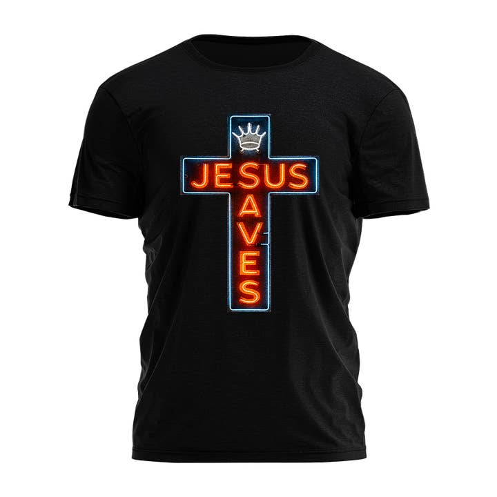 Jesus Saves - Neon Tee - 4050 for wholesale by I Love My Freedom
