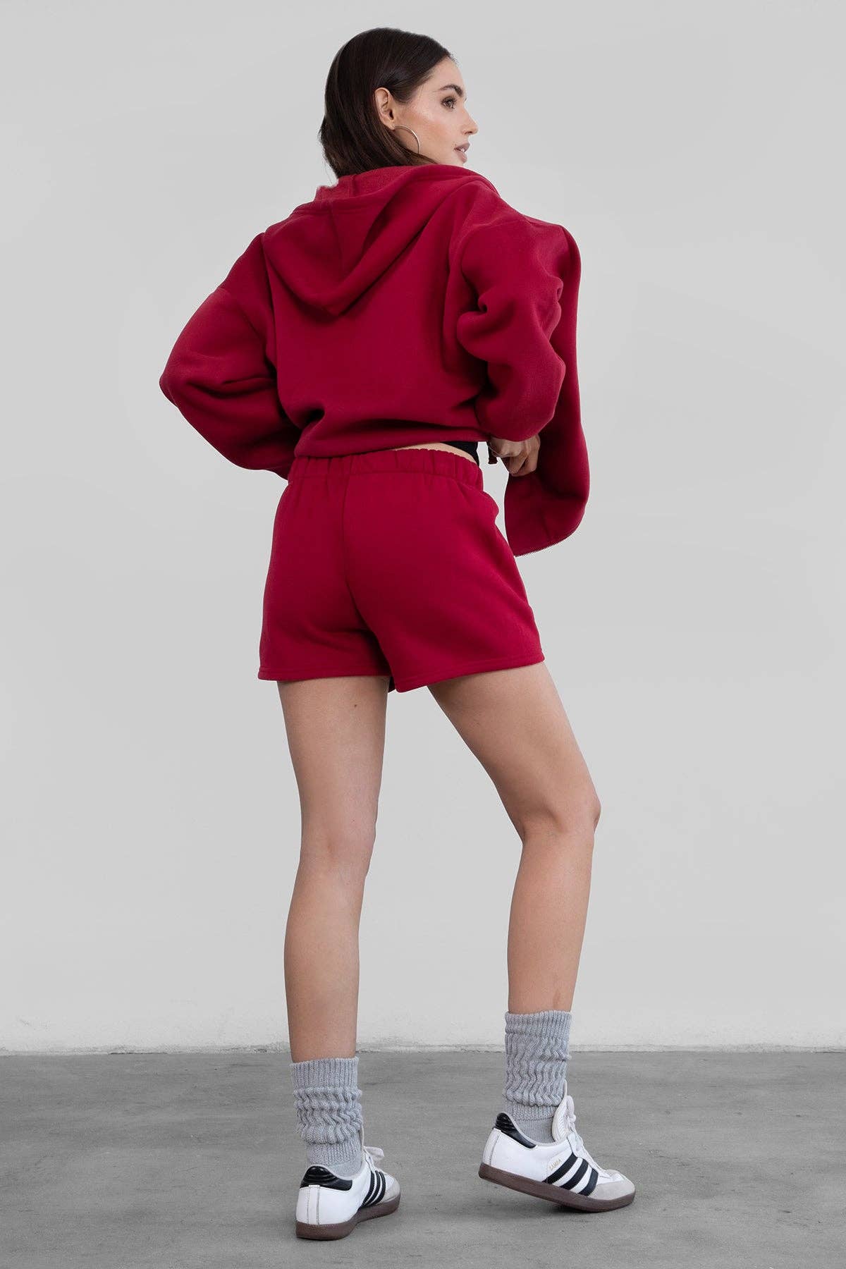 TICTOC - Wholesale Lounge Shorts - Women's - MOMO Plush Fleece Lounge High Waist Fleece Shorts16