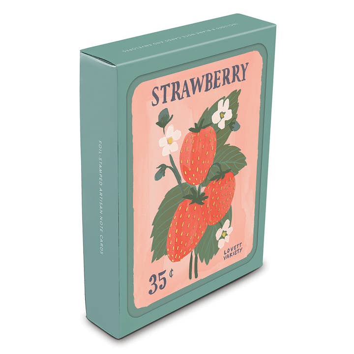 Studio Oh! - Wholesale Stationery/Notecard Set - Artisan Notecards Strawberry Seeds1