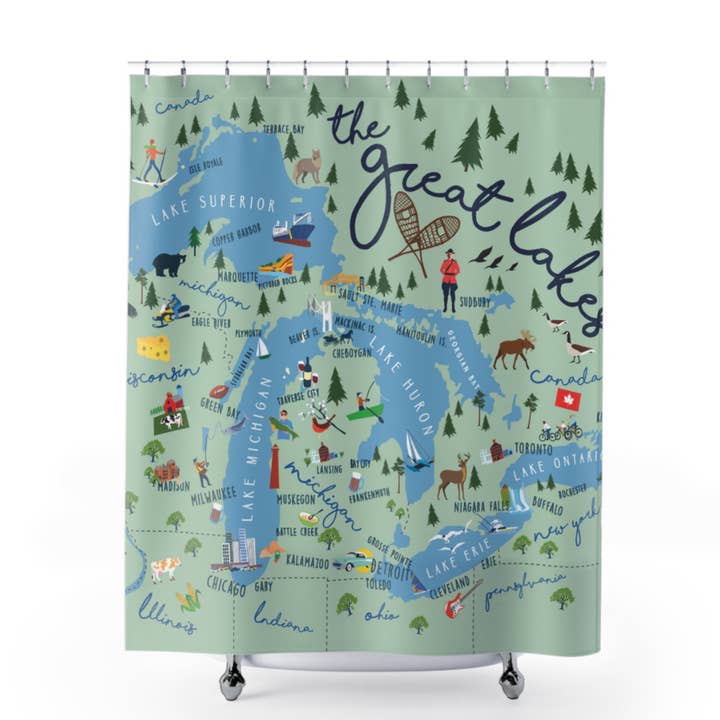 Great Lakes Shower Curtain ***NEW LOWER PRICE*** for wholesale by Galleyware