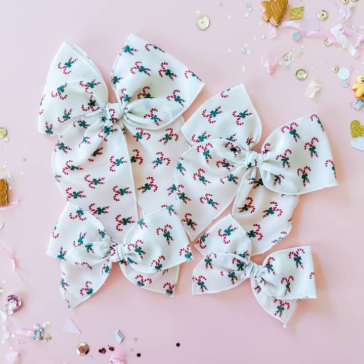 Candy Canes, crepe for wholesale by Tiny Wonders Bows