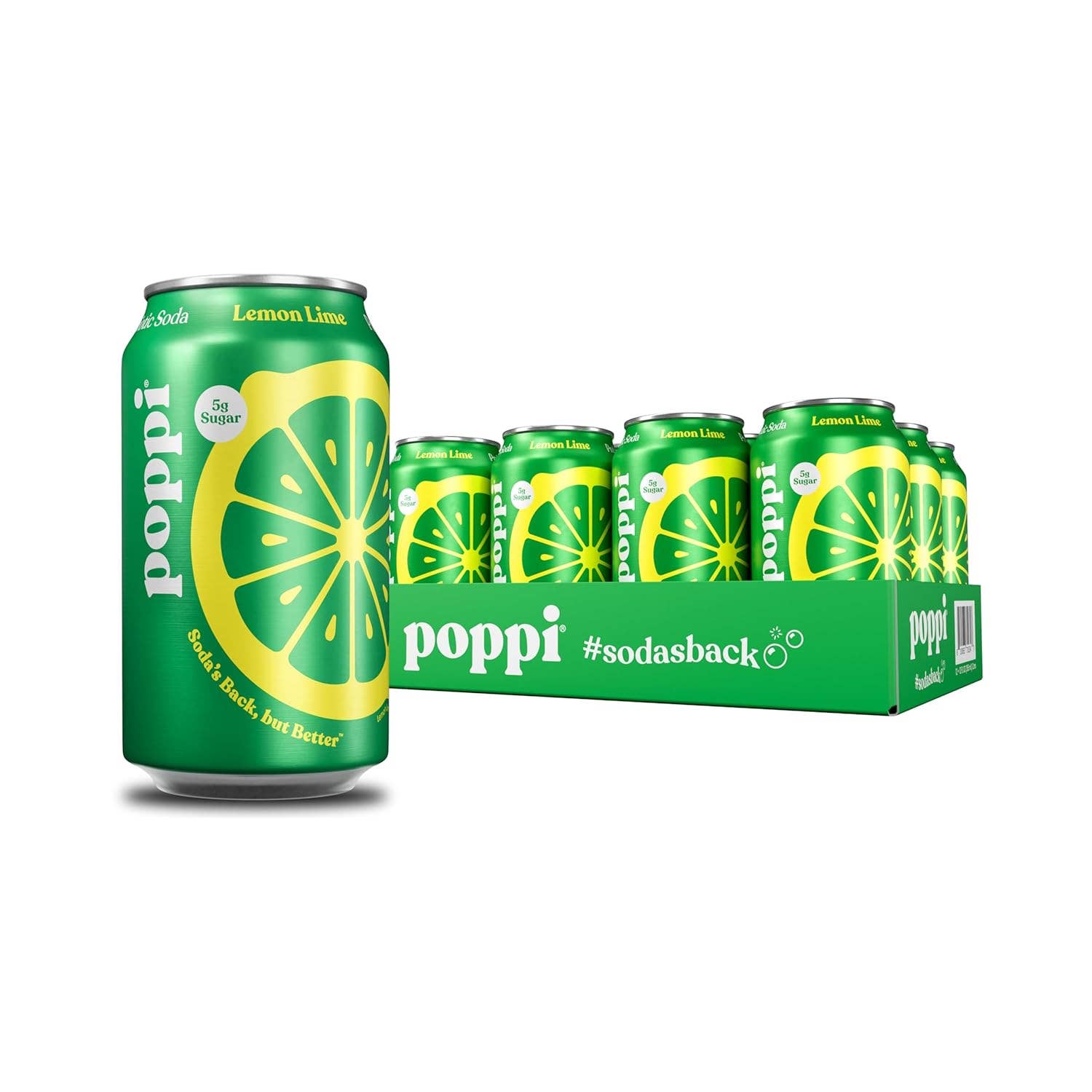 Oasis Snacks - Vente Sodas/boissons gazeuses - Soda Prébiotique Poppi 12oz,33