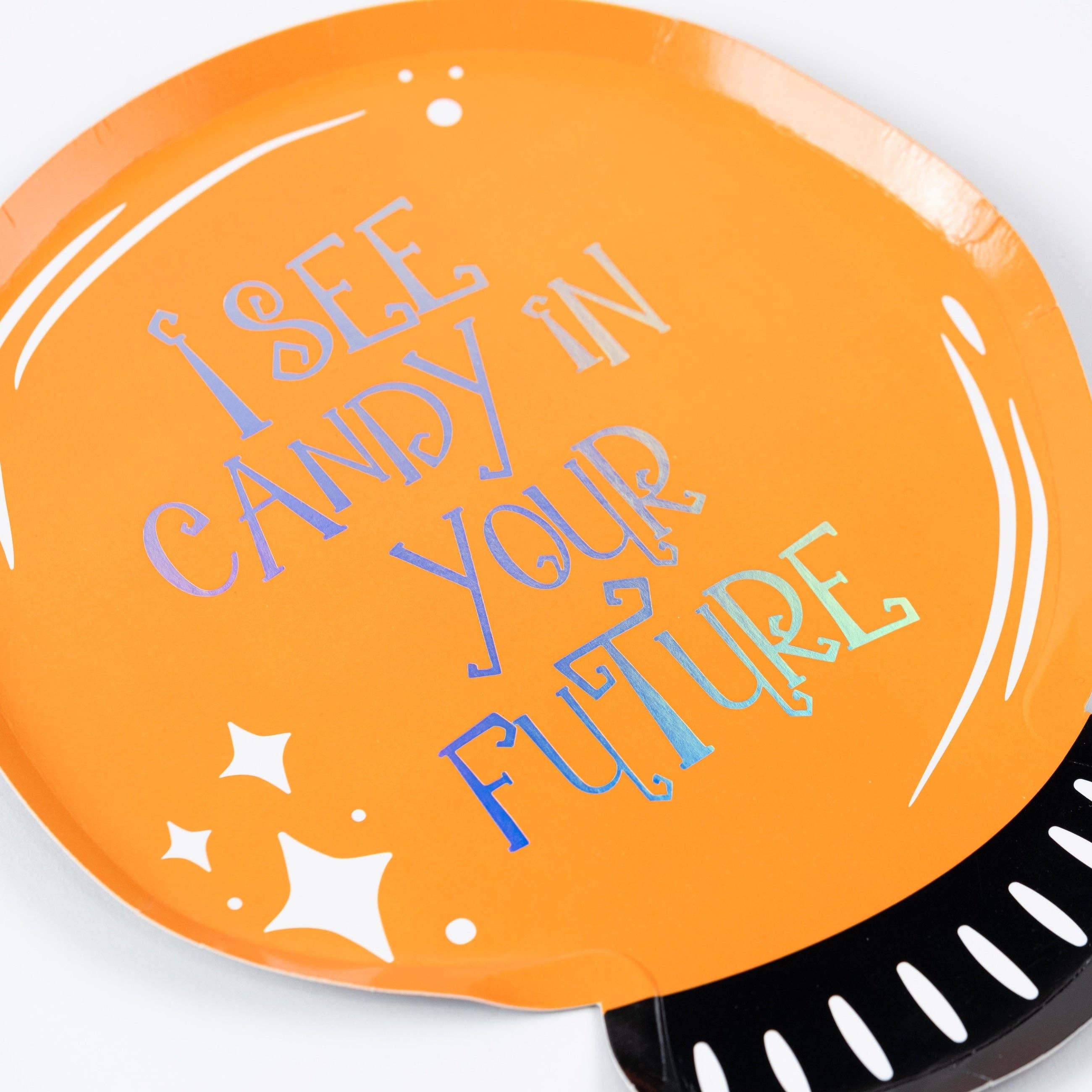 Gatherings by Curated Paperie – wholesale Disposable plate – HAL25-DP3- Crystal Ball Die-Cut Plates7