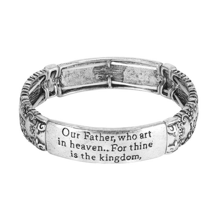 Bracelet Lords Prayer Tile Stretch for wholesale by Dicksons