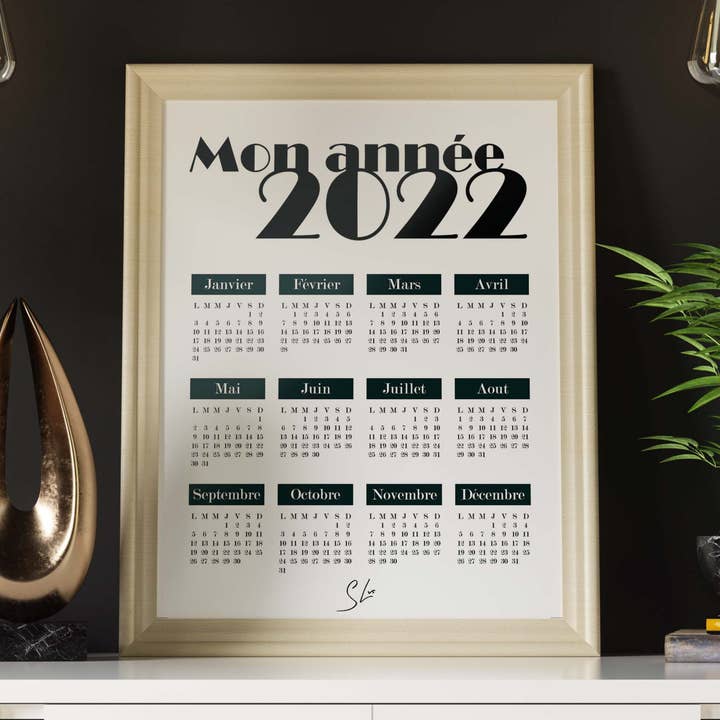 2022 Calendar Poster for wholesale by Créations & co.