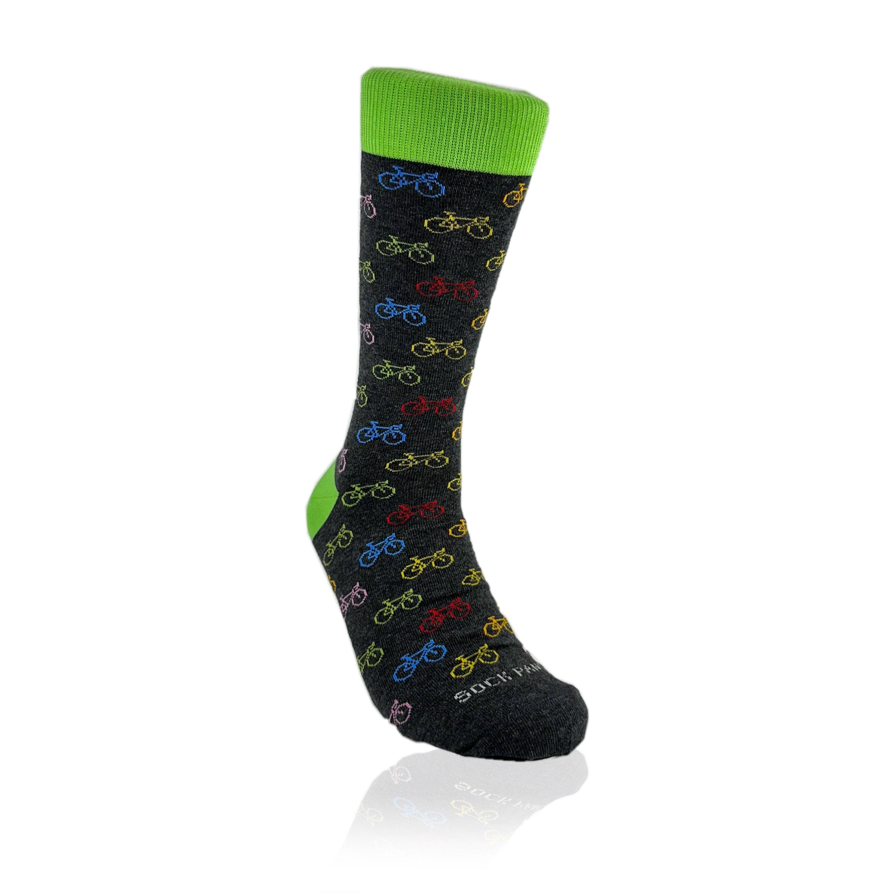 Sock Panda - Wholesale Socks - Unisex - Colorful Bicycle Pattern Socks from the Sock Panda (Adult Large - Men's Shoe Sizes 8-12)4