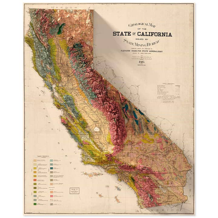 California Geology for wholesale by Scott Reinhard Maps