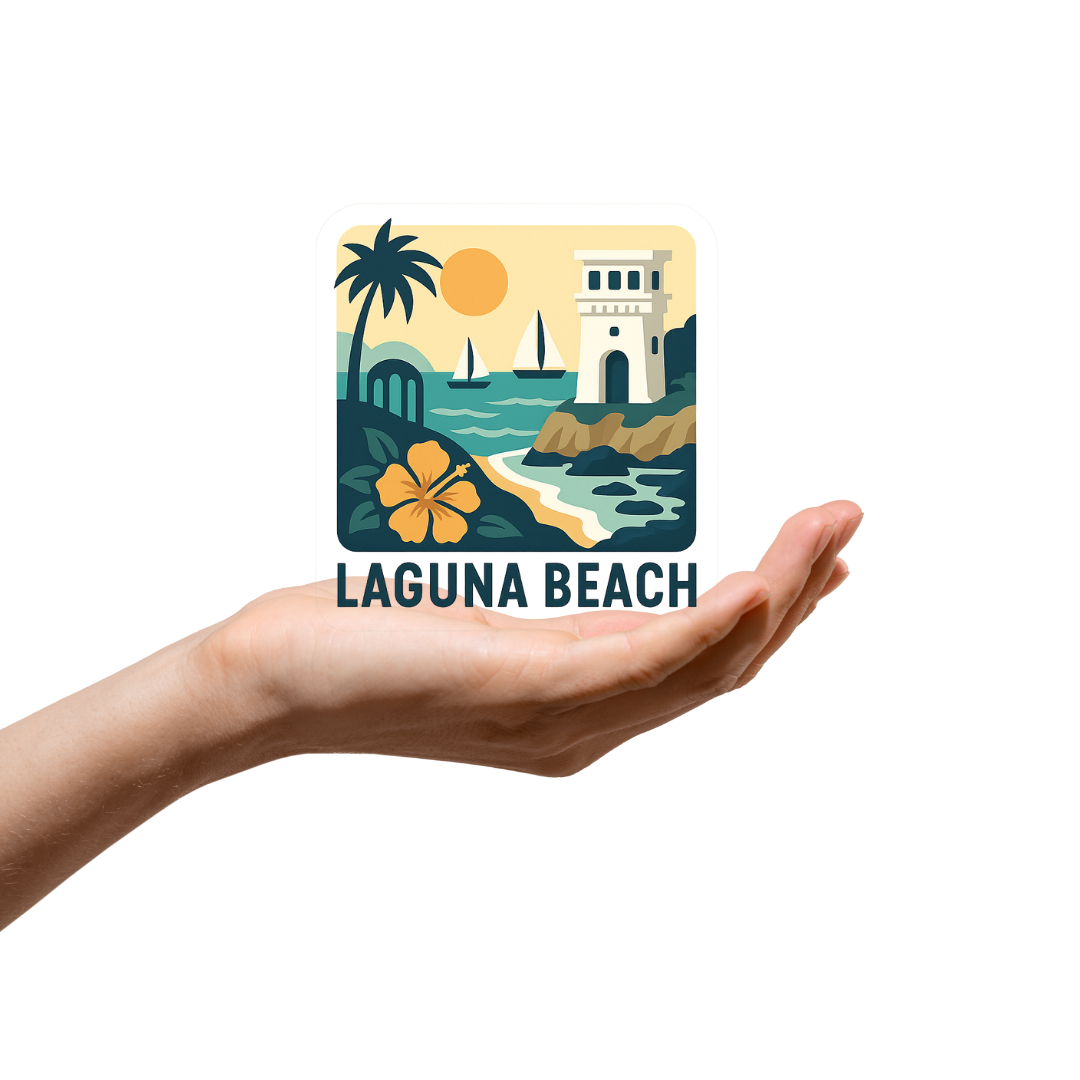 Kase Wear - Wholesale Sticker - Laguna Beach Sticker2