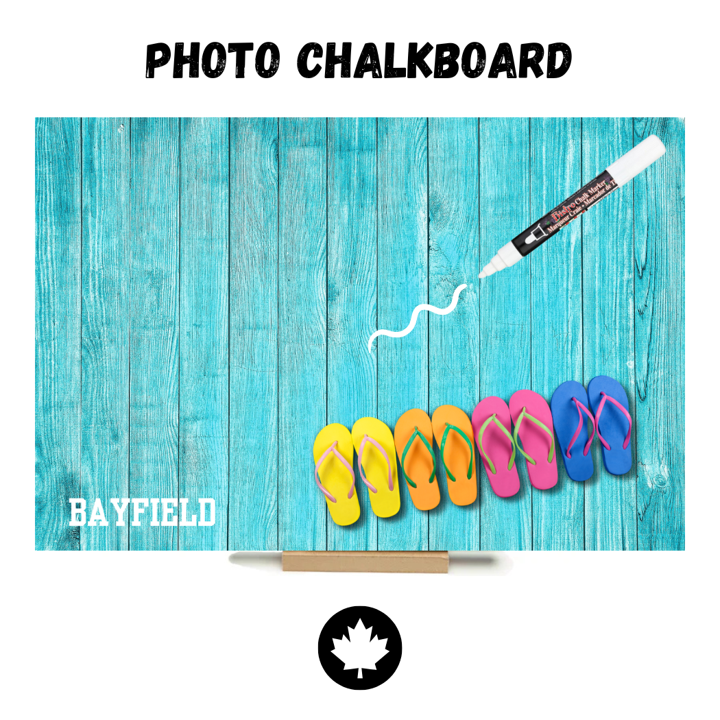 JEANNIE B - Wholesale Chalkboard - Custom Photo Chalkboard - Jeannie B Photo Chalkboard0