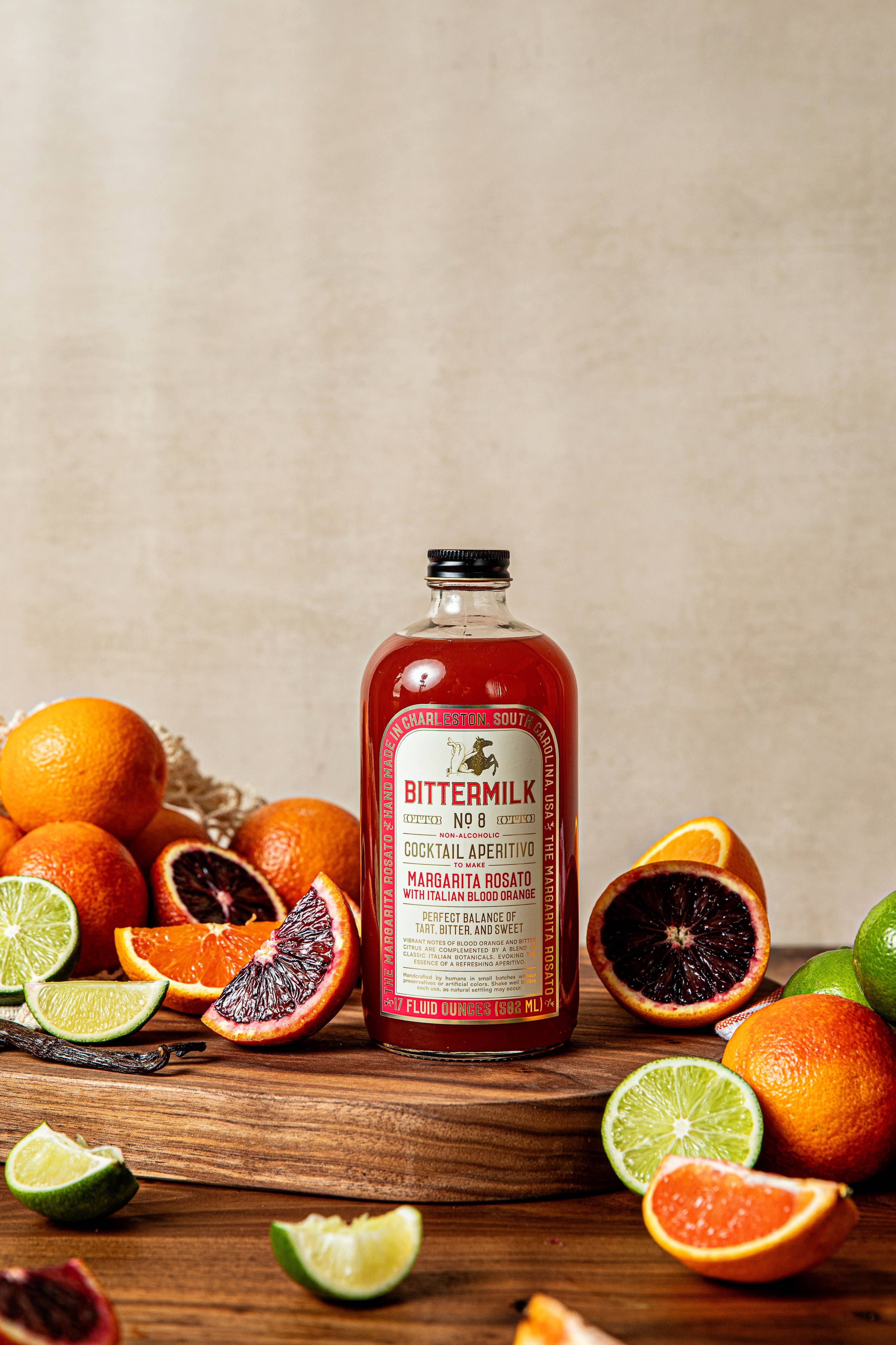 Bittermilk Bottling Co. - Vente Mélange/sirop pour cocktails - Bittermilk No.8 - Margarita Rosato avec Orange Sanguine Italienne3