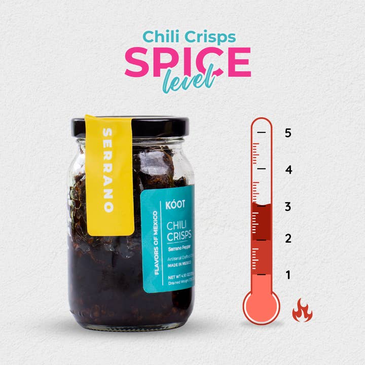 Koot - Wholesale Chili Paste - 🌶️🌶️ Mexican Serrano Chili Crisp - Authentic, Natural4