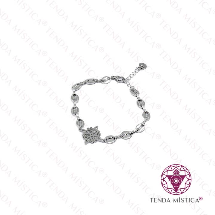Häxknut Armband i Silverfärgat Stål för wholesale av Tenda Mística
