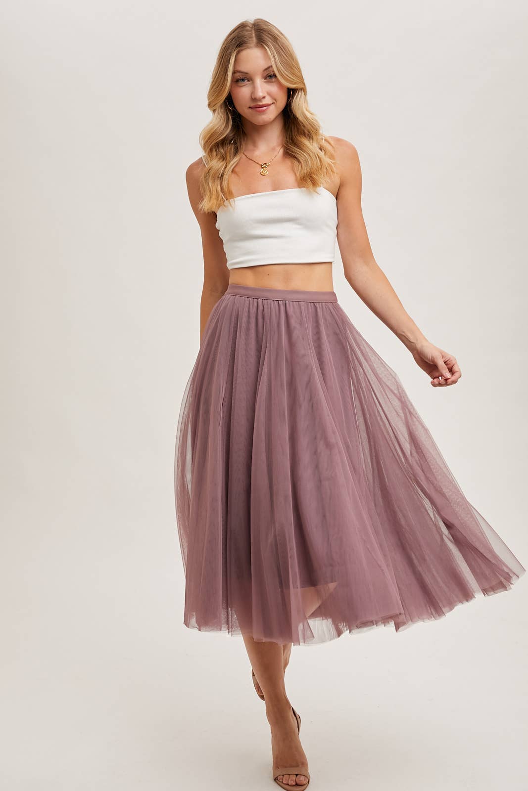Bluivy - Wholesale Skirt - Women's - TULLE MIDI SKIRT49