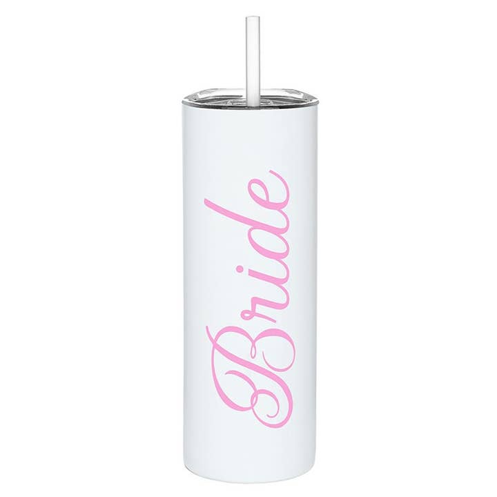 Stainless Steel Skinny Tumbler - Bride for wholesale by Slant Collections by Creative Brands