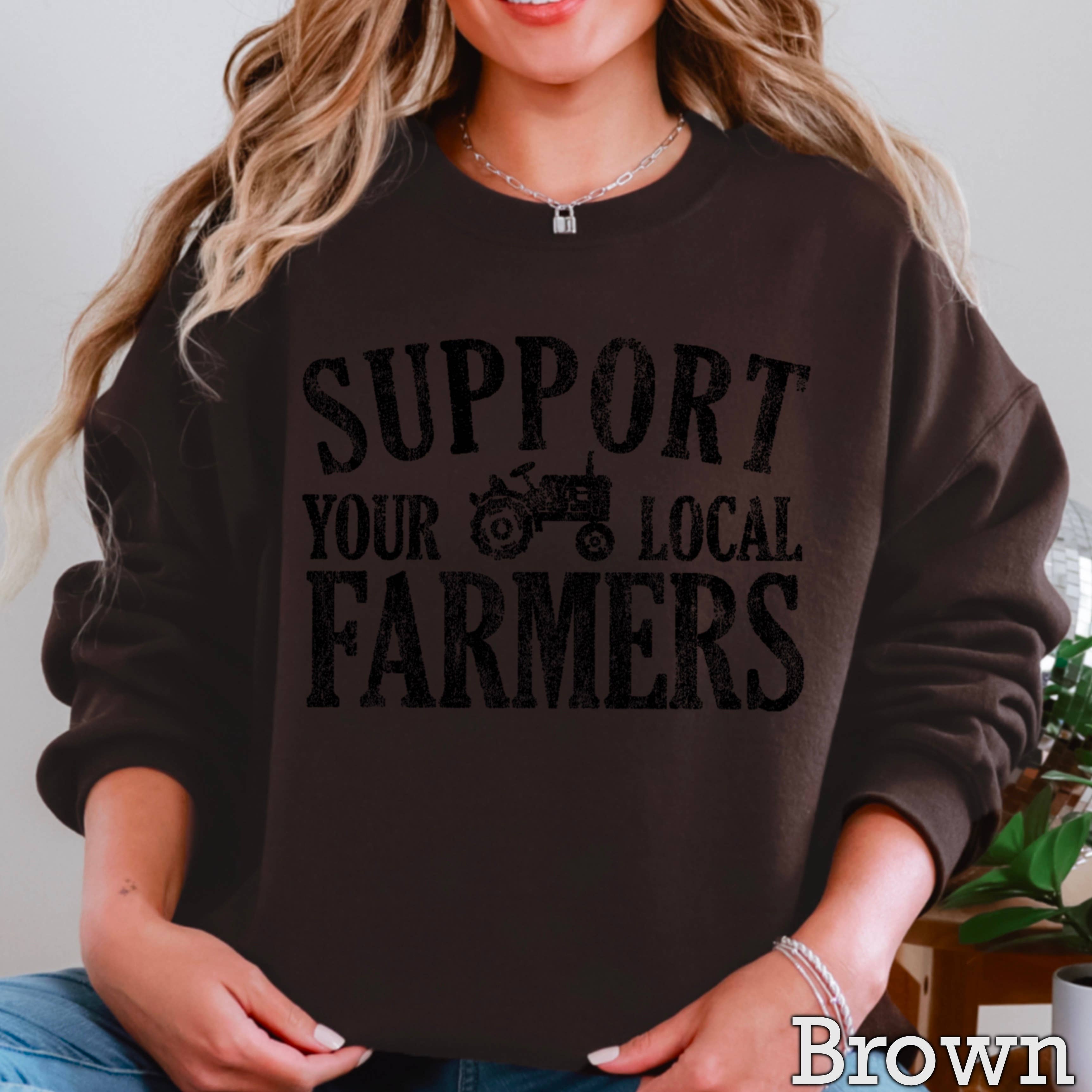 Shoppe SHC - Wholesale Graphic Sweatshirt - Women's - Support Your Local Farmers Women’s  Graphic Sweatshirt12
