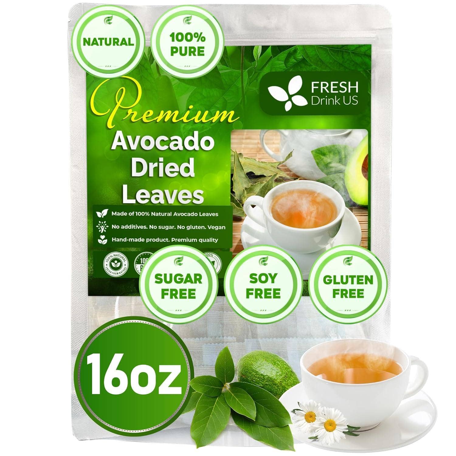 Naomi's Happy Place Shop - Wholesale Health/Detox Tea - Natural Avocado Whole Leaves Dried, Tea Bags, 100% Pure from Avocado Leaves, Avocado Leaf Tea, Hojas de Aguacate Seca, No Additives, No Caffeine, Vegan3