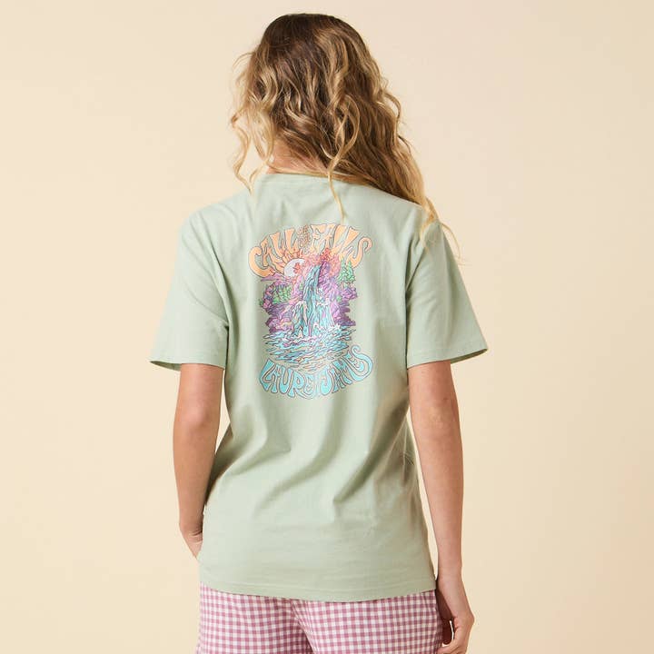 Call of the Falls T-shirt - Sage for wholesale by Lauren James